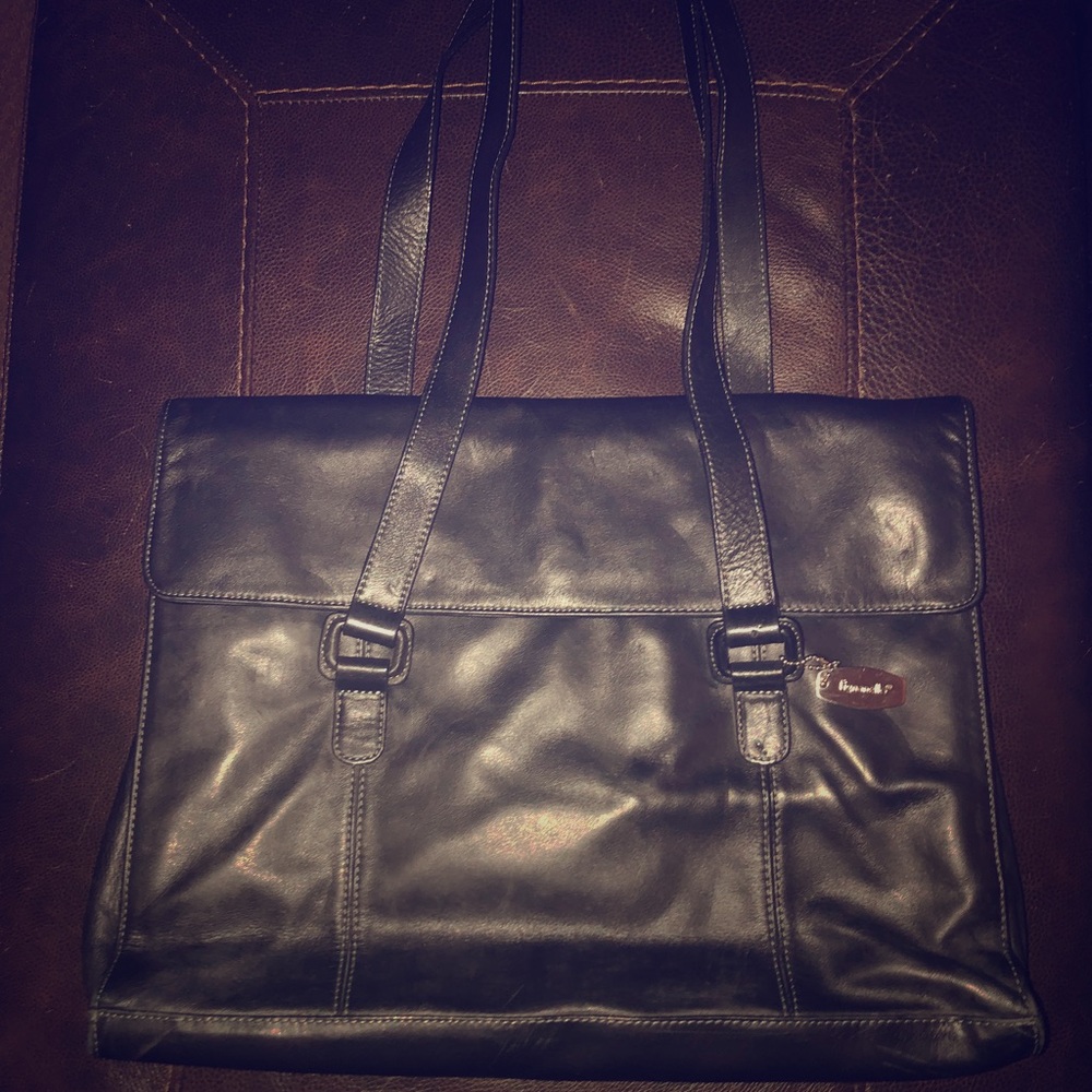 Black Briefcase Tote